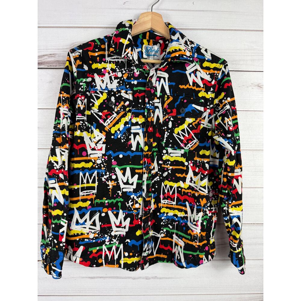 FRESH PRINTS OF BEL AIR GRAFFITI SHIRT SZ SMALL - LONG‎ SLEEVE S